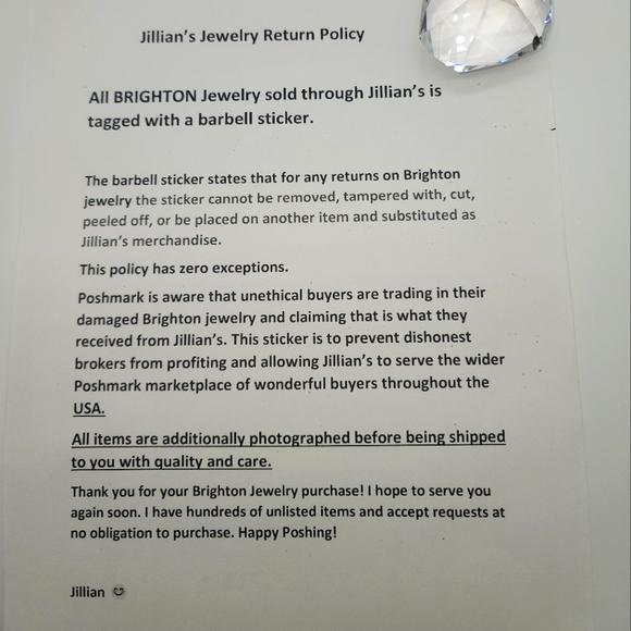 Brighton "Celestial" Swarovski Blue Topaz Crystal Retired Neck! - Picture 14 of 14